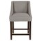 Flash Furniture Carmel Series Grey Fabric/Wood Stool, 24" CH-182020-24-LTGY-F-GG - alternate 7